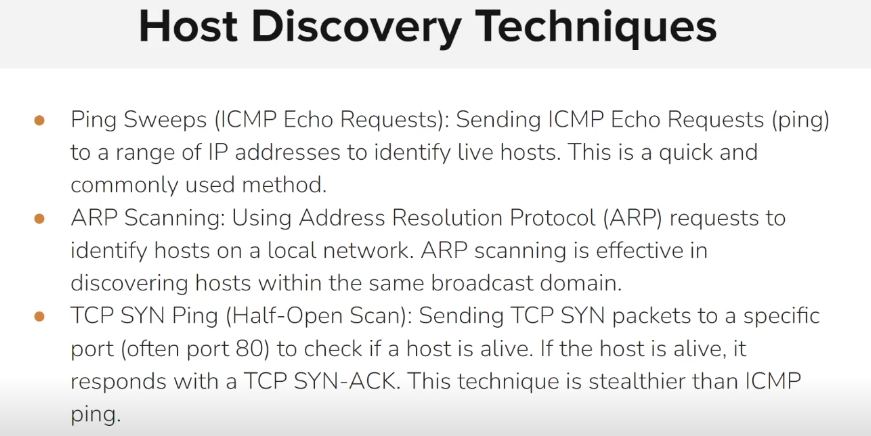 Host Discovery Techniques 1