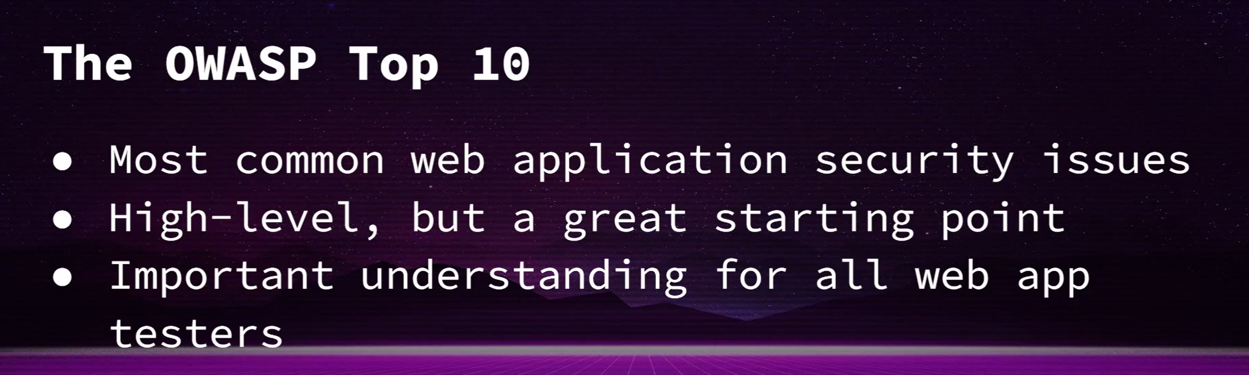 OWASP Top 10 Chart 1