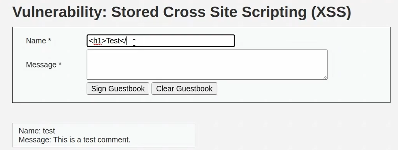 XSS Stored 1