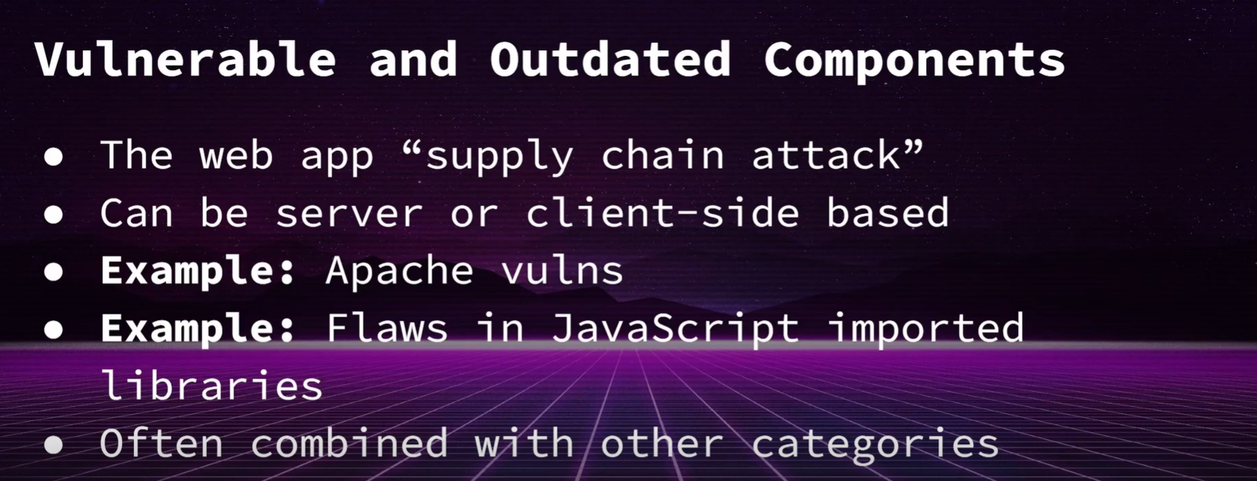 Vulnerable Components 1