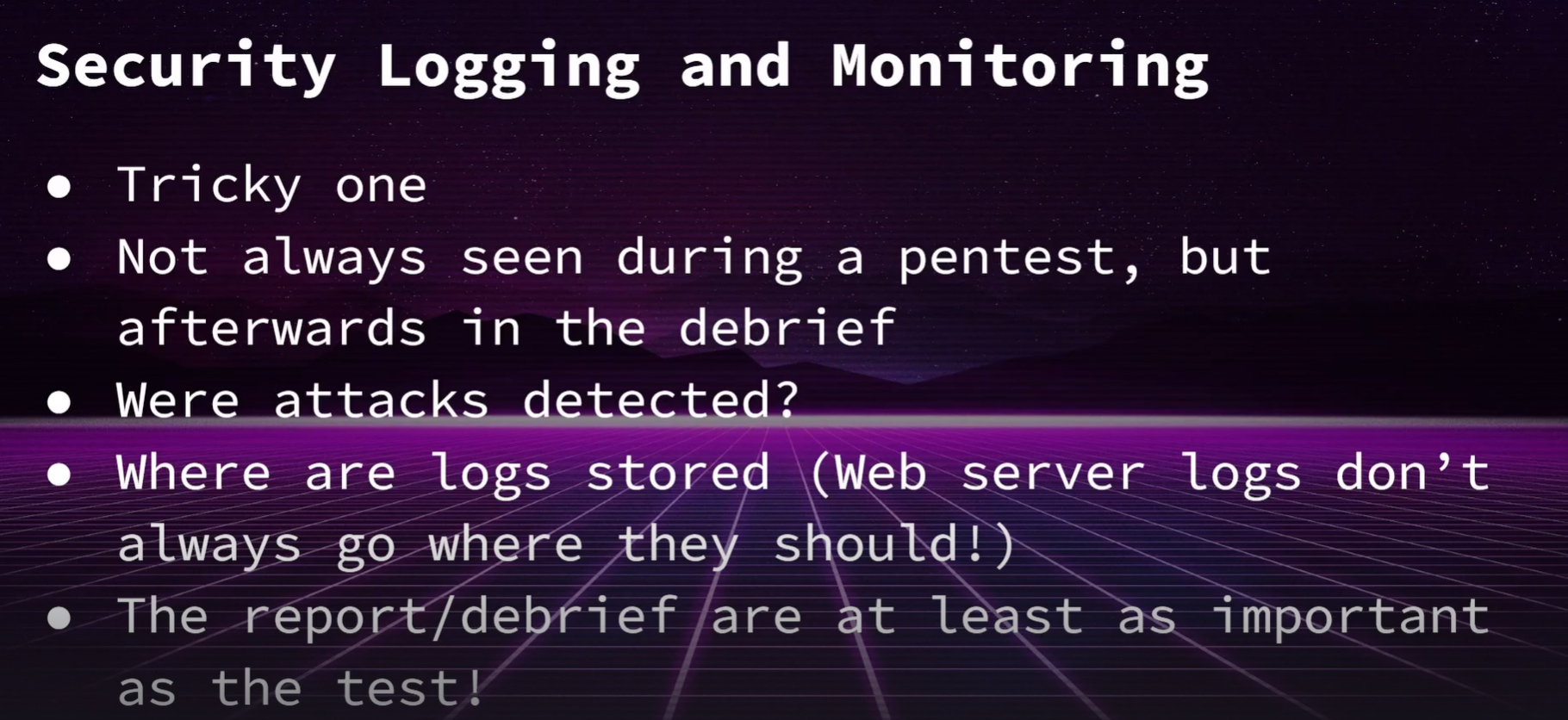 Security Logging and Monitoring Failures